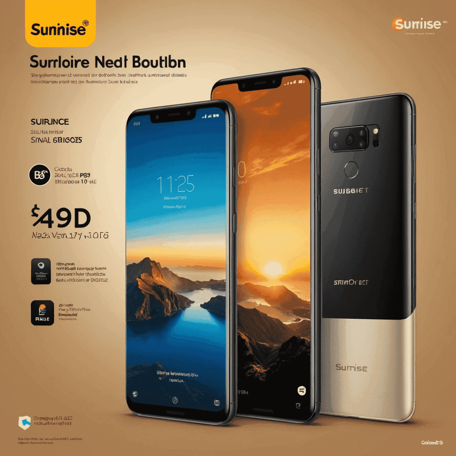 Sunrise partners with leading smartphone brands to offer exclusive deals and discounts on the latest devices.